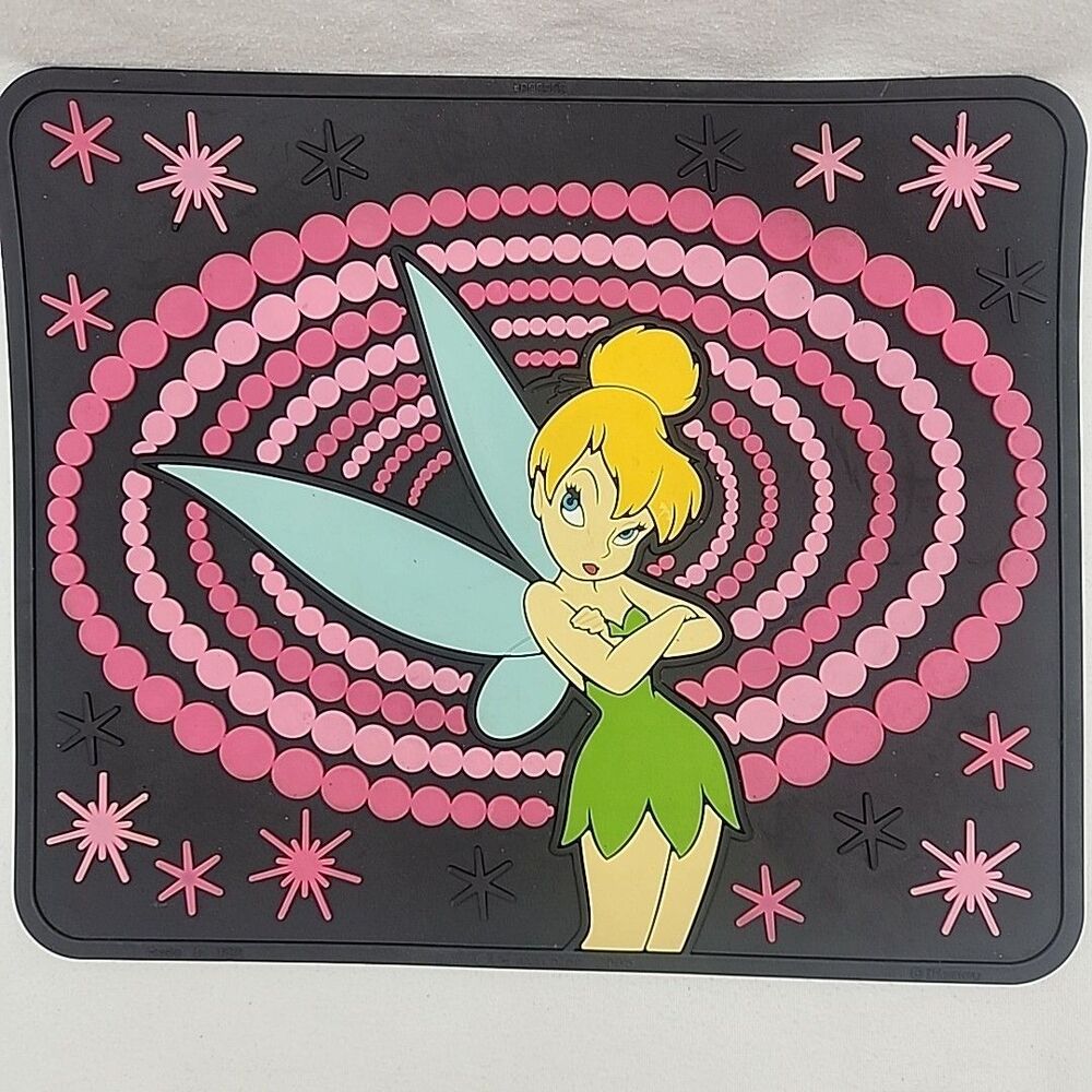 Mat Tinkerbell Disney Car Floor Door Automobile Rubber Fairy 2005 Plasticolor